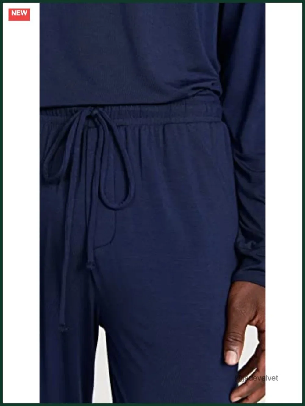 Men's Henley Pajama Set with Pockets